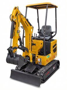 Мини-экскаватор Berger Kraus BK900AS с поворотной стрелой, верхним цилиндром и ковшом 380 мм BK900AS_380_gorny_silownik фото