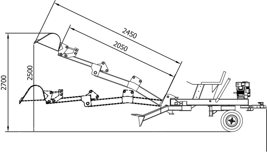 Бензиновый экскаватор STILER 13,5 л.с., вращающийся на 360° 1778689981 фото