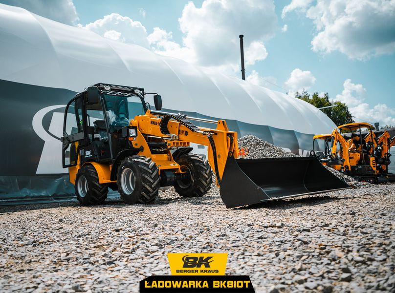 Фронтальний навантажувач з кабіною Berger Kraus BK810T двигун Perkins Euro 5 BK810T фото