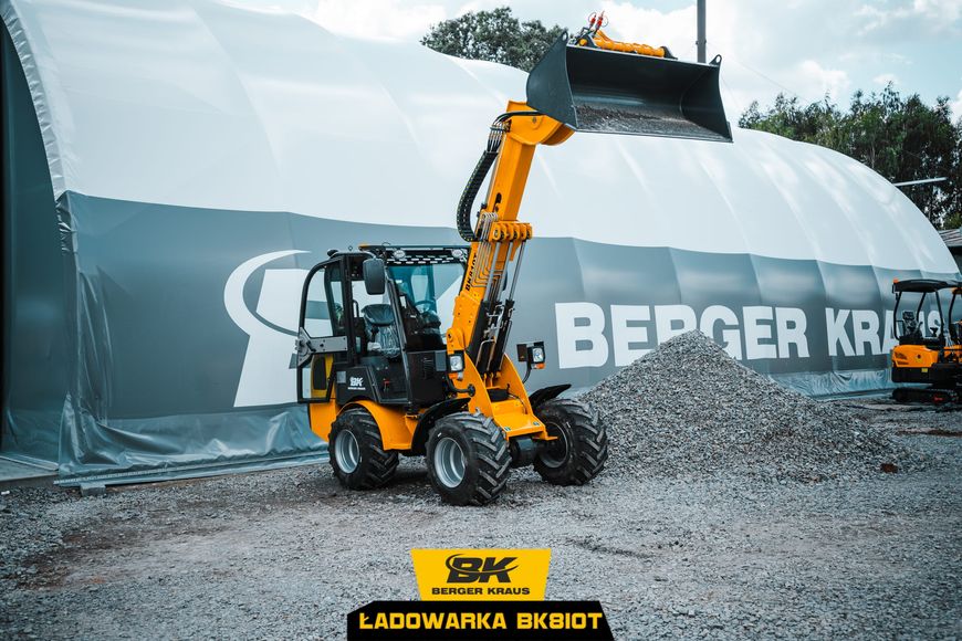 Фронтальний навантажувач з кабіною Berger Kraus BK810T двигун Perkins Euro 5 BK810T фото