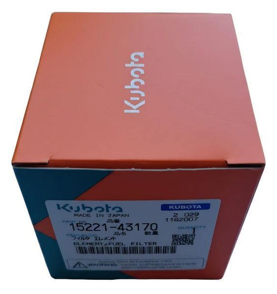 Топливный фильтр Kubota 15221-43170 (оригинал) для мини-экскаваторов Berger Kraus BK1200A BK1200AS BK1500B 20211008171136 фото